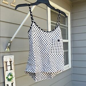 Ace & Jig Black and White Polka Dot tank top